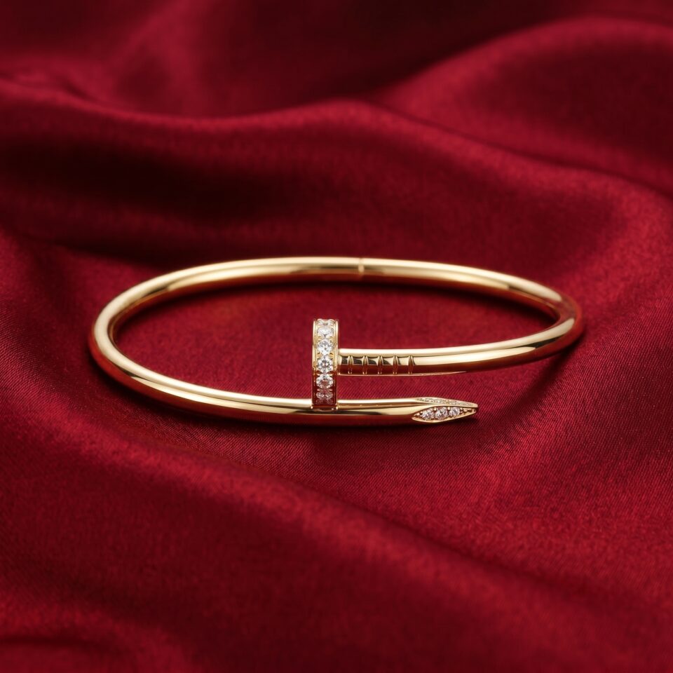 Cartier's, Juste un Clou Bracelet, Classic Model, Gold Filled