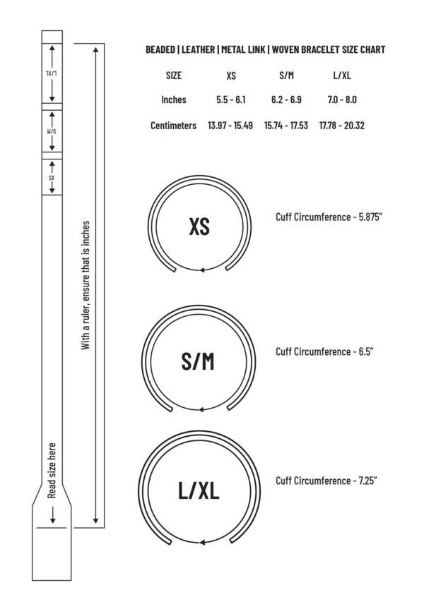 Bracelet Size Guide