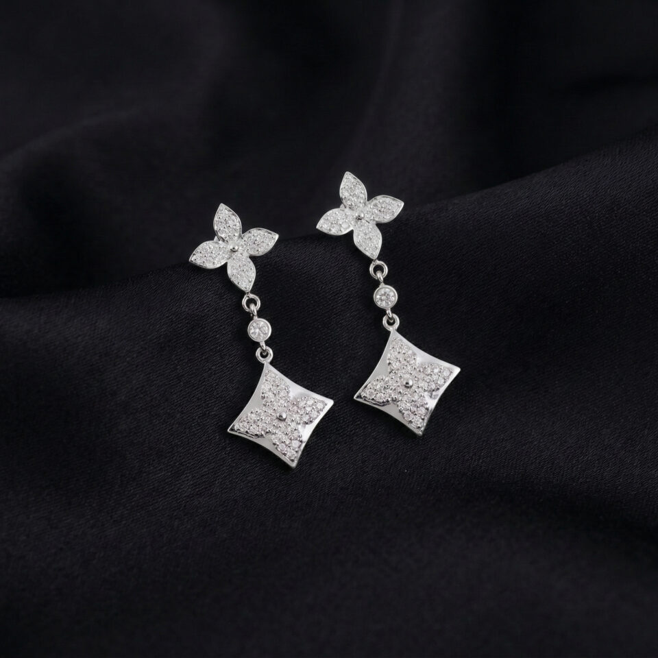 L.V Color Blossom Earrings