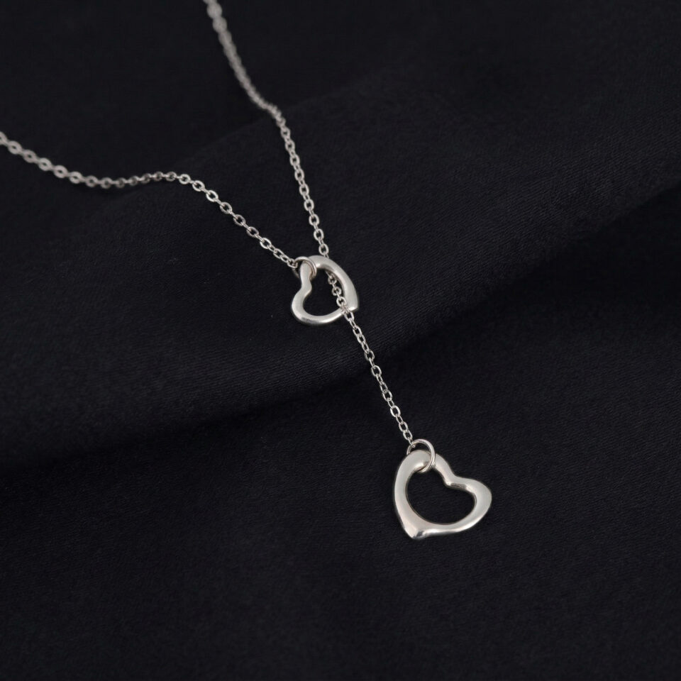 Tiffany Open Heart Lariat Necklace