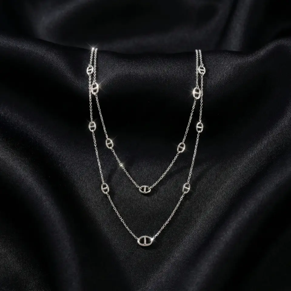 Dior Luxury Style Designer Pig Nose Necklace