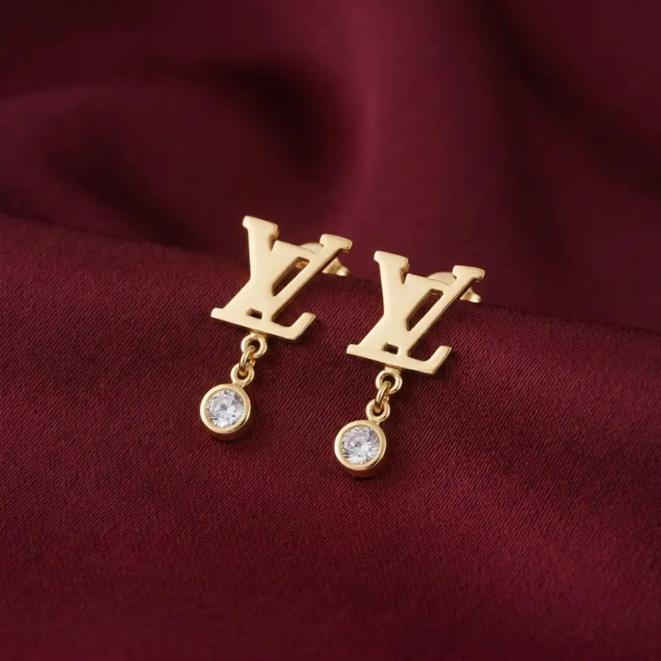 L.V Idylle Blossom Earrings, Gold Filled