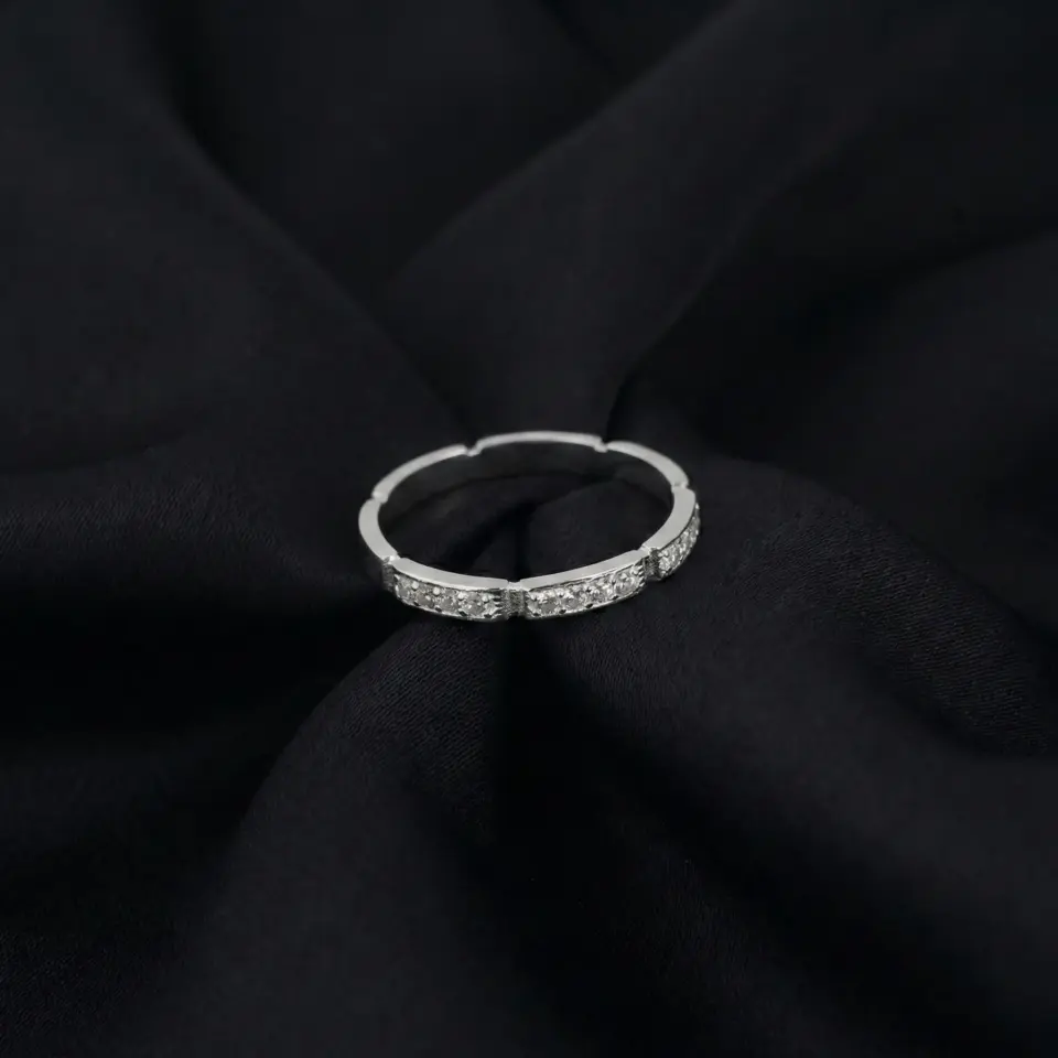 Cartier's, Maillon Panthère Wedding Band, Half-paved