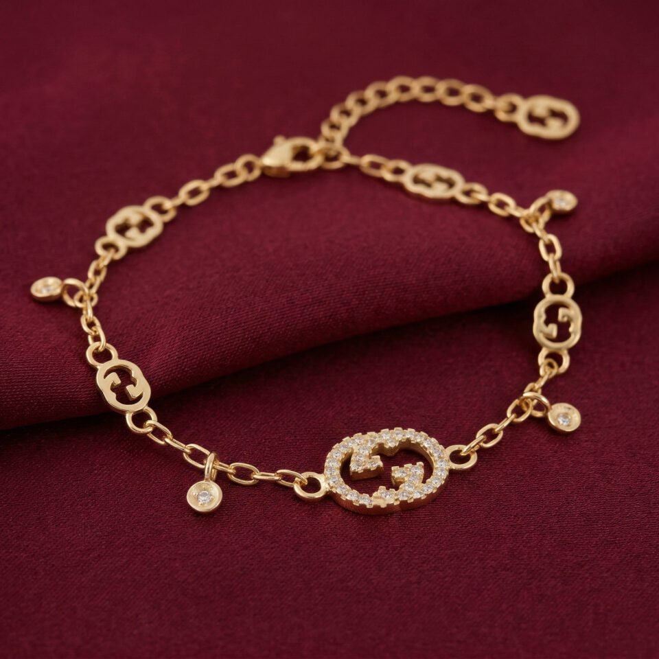 Gucci Interlocking Bracelet, Gold Filled