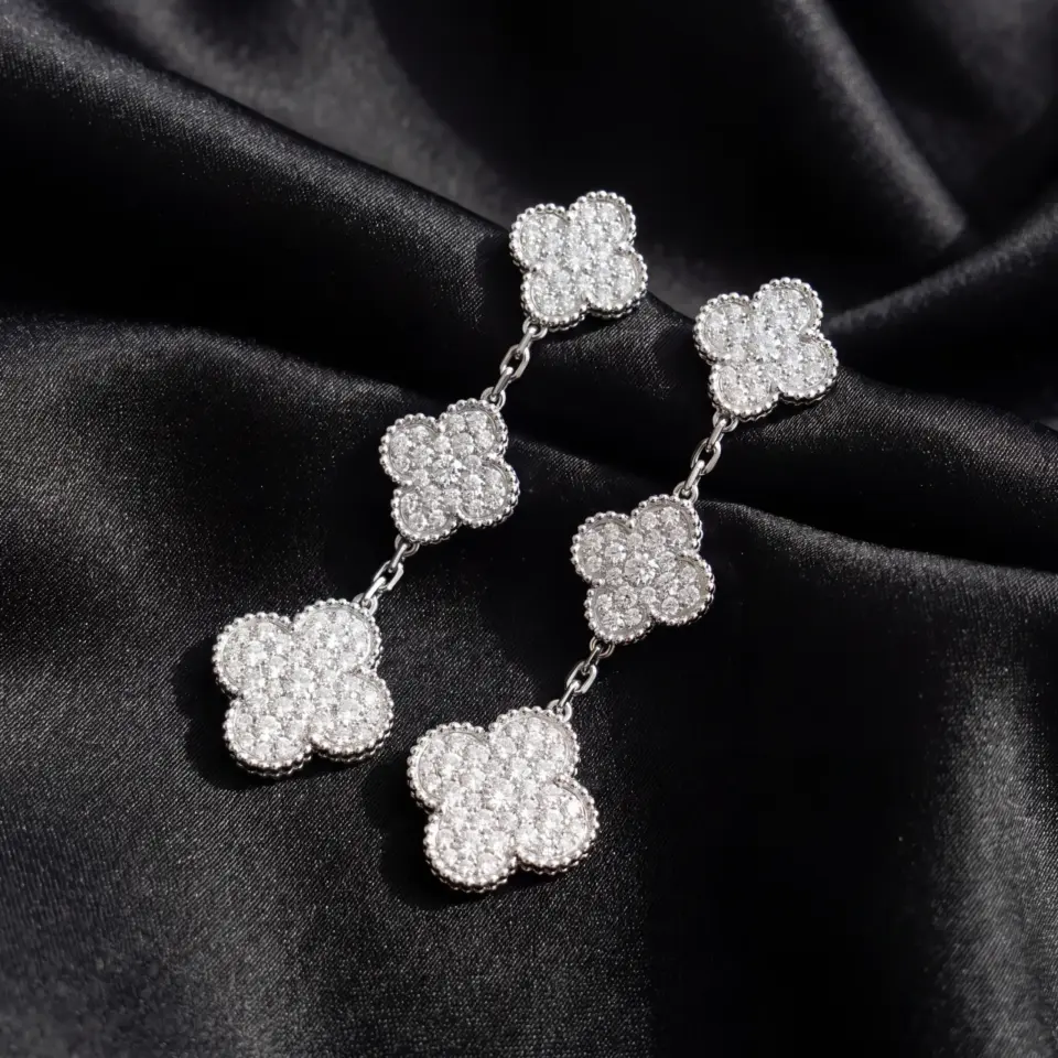 Van Cleef & Arpels, Magic Alhambra earrings, 3 motifs
