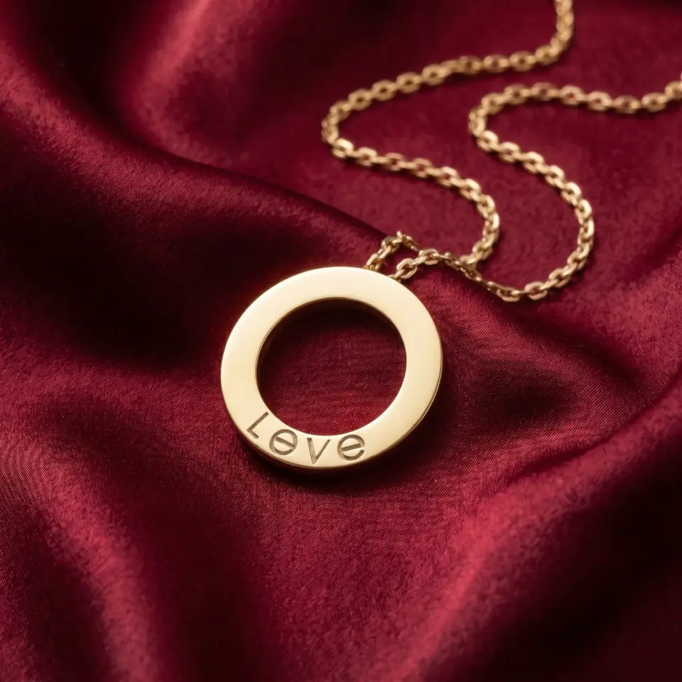 Cartier, LOVE paved Necklace Gold Filled