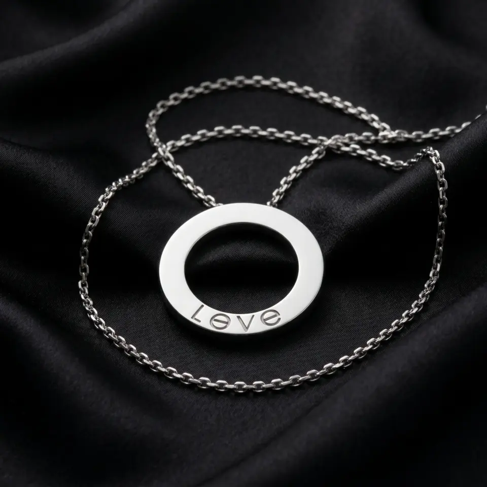 Cartier, LOVE paved Necklace