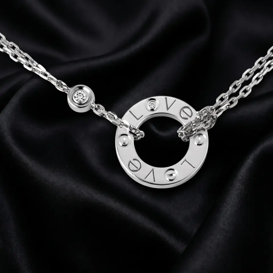 Cartier, LOVE, 2 stones Necklace