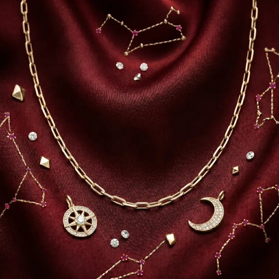 Santos de Cartier necklace, chain, small model Gold Filled