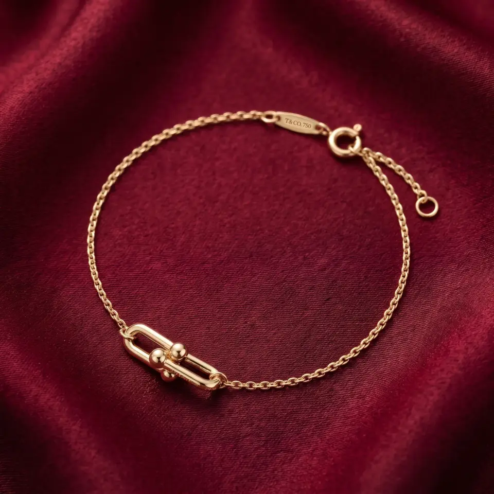 Tiffany HardWear, Double Link Bracelet Gold Filled